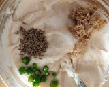 A picture of step 2 of Urad dal vada.