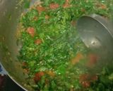 A picture of step 5 of Methi bhaji.