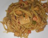 A picture of step 4 of Chicken & Spaghetti.