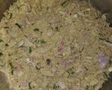 A picture of step 1 of Fried Litti.