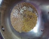 A picture of step 2 of Kura Dosakaya Chutney or Andhra Budamkaya Chutney.