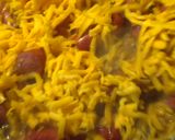A picture of step 7 of Hotdogs, onions, and red cabbage.