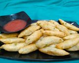 Foto langkah ke 10 dari resep Sotong Goreng KW (otak-otak tanpa ikan).