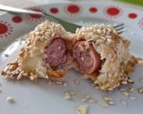 Szezámmagos virslis tészta recept fázis 8 fotója