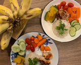 รูปขั้นตอนการทำที่ 7 ของ อกไก่ย่าง สลัดผักต้ม 🥬🥕🎃