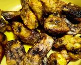 A picture of step 1 of Vegetarian fish with banana curry.