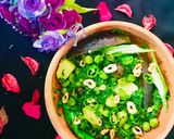 A picture of step 4 of GreenO (Methi alou brinjal).