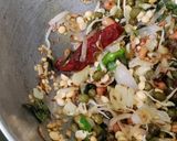 A picture of step 5 of Red Poha, Sprouts, Makhana Masala.
