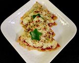 A picture of step 5 of Bhakri pizza whole wheat thin crust pizza.