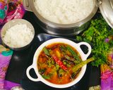A picture of step 4 of Sindhi Kadhi (Sindhi style Besan Kadhi) 🥰.