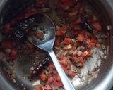 A picture of step 3 of Pumpkin bharta.