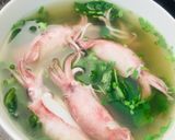 Hình bước làm 2 của món Canh mồng tơi nấu mực 🦑🦑