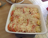 Foto del paso 3 de la receta: Gratinado de patatas y tomates con espinaca