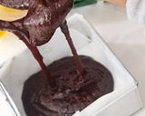 Foto langkah ke 4 dari resep Brownies Ketan Batik 2 Telur - Versi Panggang.
