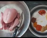 A picture of step 1 of Steam rost chicken.