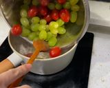 A picture of step 2 of Marinated Tomatoes & Green Grapes.