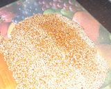 A picture of step 3 of Caramelized Roasted sesame seed chikki.