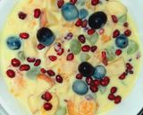 A picture of step 4 of Vanilla fruit Custard.