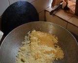 A picture of step 1 of Suji / Salmonella Halwa.