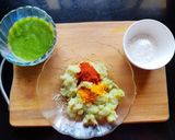 A picture of step 5 of Prawns kofta curry.