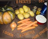 Une image de l'étape 1 de Soupe d’automne au potiron.