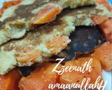 A picture of step 2 of Papaya Pancakes or Papcakes.