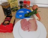 Foto del paso 1 de la receta Fideos finos con pechuga de pollo