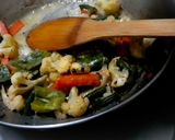 A picture of step 5 of Italian veg sizzler.
