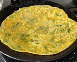 A picture of step 1 of Green Methi Masala Namakpara.
