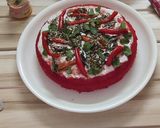 A picture of step 15 of Red Velvet Rava Dhokla.