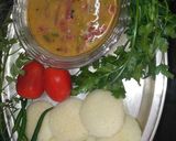 A picture of step 12 of Sambar(with IDLI).