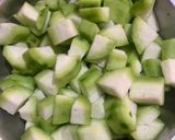 A picture of step 1 of Torai Chanadal sambar (Ridge gourd & Split chickpeas sambar).