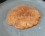 A picture of step 6 of Singhara Ata Pancakes..