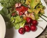 Une image de l'étape 4 de 🍋Salade 🥗 estivale 🍒quinoa 🌶️fève fraîche 🍃épinards.