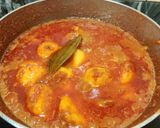 A picture of step 11 of Lasaniya batata.