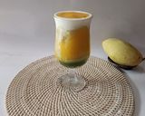 Foto langkah ke 11 dari resep Matcha Latte Topping Cream Double Mango.