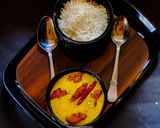 A picture of step 8 of Punjabi Pakore Kadhi.
