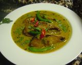 A picture of step 5 of Aam Shorshe Ilish.
