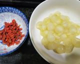 Hình bước làm 1 của món Rau câu nhãn kỹ tử