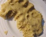 A picture of step 1 of Aloo masala toast.