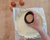 Une image de l'étape 6 de Tarte salée pomme de terre Jambon Mozarella.