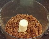 A picture of step 3 of Caramel Coconut Cheesecake Bars.