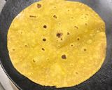 A picture of step 2 of Dal dhokli.