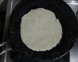 A picture of step 9 of Makki ki Roti with Sarson ka Saag and chatpata mooli galgal achar.