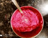 A picture of step 3 of Beet root raita.