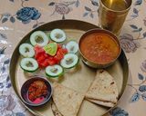A picture of step 17 of 🌿 Garlic Green Moong Dal Thali.