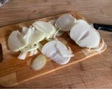 A picture of step 1 of Chicken Strips with Zucchini.