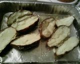 A picture of step 4 of Twice Baked Loaded Potato Skins.
