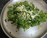 A picture of step 2 of Layered Methi Paratha.