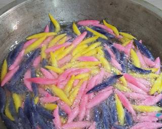 Telur Gabus / cendol keju manis - Step 3